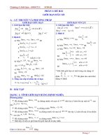 Tóm tắt lý thuyết và bài tập Toán 11  Chương 4 giới hạn  có giải chi tiết