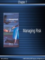 Lecture Modern project management: Chapter 6 - Norman R. Howes