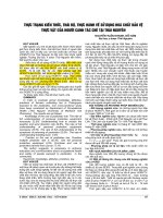 (2010) thực trạng kiến thức, thái độ, thực hành về sử dụng HCBVTV của người canh tác chè tại thái nguyên.PDF