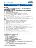 Tiêu chuẩn nghề Du lịch Việt Nam - Đơn vị năng lực TGS2.8: Trình bày trải nghiệm về môi trường văn hóa và di sản