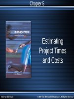 Lecture Modern project management: Chapter 5 - Norman R. Howes