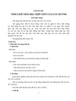 CHUYÊN ĐỀ:  TÍNH CHẤT HÓA HỌC HỢP CHẤT CỦA LƯU HUỲNH