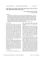 Phát triển giao thông nông thôn trong công cuộc xây dựng nông thôn mới ở tỉnh Tuyên Quang