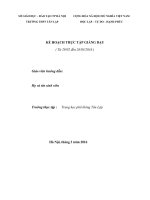 Kế hoạch thực tập giảng dạy cho sinh viên sư phạm