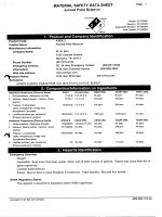 Material Safety Data Sheet: Aerosol Paint Remover