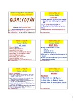 Bài giảng Quản lý dự án: Chương 1 - PGS.TS. Nguyễn Thống
