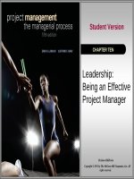 Lecture Project management: The managerial process (5/e): Chapter 10 - Erik W. Larson, Clifford F. Gray