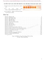 Tuyển tập các chủ đề trong các đề thi học sinh giỏi toán THPT năm 2017 2018 2019   sao