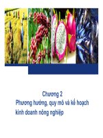 Bài giảng quản trị kinh doanh nông nghiệp chương 2   ths  nguyễn hà hưng 
