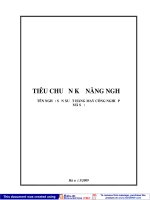 Tiêu chuẩn kỹ năng nghề: Sản xuất hàng may công nghiệp