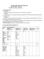 Ma trận & đề kiểm tra HKI KHỐI 10( 19-20)