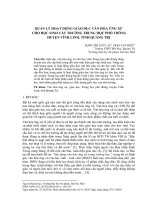 Quản lý hoạt động giáo dục văn hóa ứng xử cho học sinh các trường trung học phổ thông huyện Vĩnh Linh, tỉnh Quảng Trị