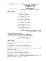 29 đề và đáp án thi vào 10 môn văn