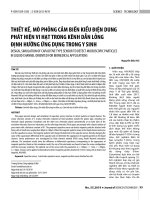 Thiết kế, mô phỏng cảm biến kiểu điện dung phát hiện vi hạt trong kênh dẫn lỏng định hướng ứng dụng trong y sinh