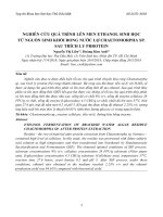 Nghiên cứu quá trình lên men ethanol sinh học từ nguồn sinh khối rong nước lợ chaetomorpha sp  sau trích ly prrotein nguyễn thị liên, hoàng kim anh, tạp chí khoa học đại học thủ dầu một, số 2(37) 2018, tr 3 13 