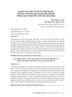 Nghiên cứu một số yếu tố ảnh hưởng đến độc tính của sản phẩm cháy sinh ra trong quá trình đốt cháy vật liệu nhựa