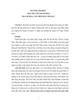 BÀI DỰ THI BÁC HỒ VỚI THANH HÓA, THANH HÓA LÀM THEO BÁC HỒ DẠY