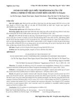 Đánh giá hiệu quả điều trị bệnh bạch cầu cấp dòng lympho ở trẻ em có đột biến chuyển vị T(12;21)