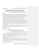 Tình hình điều trị các bệnh lý huyết học ác tính tại bệnh viện Huyết học Truyền máu Cần Thơ