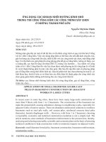 Ứng dụng cọc khoan nhồi đường kính nhỏ trong thi công tầng hầm các công trình xây chen ở những thành phố lớn