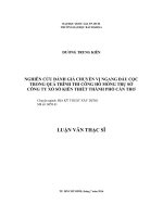 Nghiên cứu đánh giá chuyển vị ngang đầu cọc trong quá trình thi công hố móng trụ sở công ty xổ số kiến thiết thành phố Cần Thơ