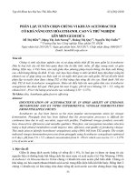 Phân lập, tuyển chọn chủng vi khuẩn acetobacter có khả năng oxi hóa ethanol cao và thử nghiệm lên men giấm dứa đỗ thị hiền, đặng thị ánh sương, hoàng thị quý, nguyễn thị chiến, tạp chí khoa học đại học thủ dầu một, số 1(36) 2018,tr 33 43 