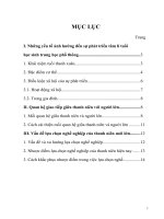 Yếu tố ảnh hưởng đến sự phát triển tâm lí tuổi học sinh THPT