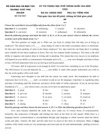 ĐỂ THI THỬ MÔN TIẾNG ANH 2020  THPT PHU NHUAN TPHCM WITH ANSWER KEY