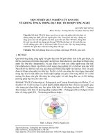 Một số kết quả nghiên cứu ban đầu về khung TPACK trong dạy học tích hợp công nghệ