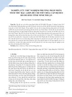 Nghiên cứu thử nghiệm phương pháp phân tích thứ bậc (AHP) để chi tiết hóa cấp độ rủi ro do bão tỉnh Ninh Thuận