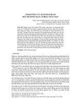 Ảnh hưởng của hàm kích hoạt đến mô hình mạng nơron tích chập