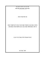 Phát triển kỹ năng toán học trong giáo dục STEM cho học sinh thông qua dạy học hình học lớp 10