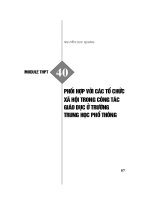 Module THPT 40 phối hợp với các tổ chức xã hội trong công tác giáo dục ở trường trung học phổ thông   nguyễn quang 