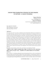 Online video marketing strategy of FMCG brand in Vietnam - a case of Vinamilk