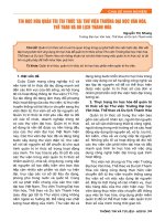 Tin học hóa quản trị tri thức tại thư viện trường Đại học Văn hóa, Thể thao và Du lịch Thanh Hóa