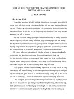 skkn một số biện pháp giúp trẻ 24 26 tháng tuổi sớm thích nghi với trường, lớp mầm non 