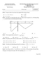 toanmath com   đề thi thử toán THPT QG 2020 lần 1 trường chuyên nguyễn trãi – hải dương 