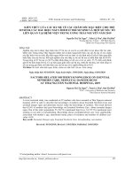 Kiến thức của các bà mẹ về các chăm sóc đặc biệt cho trẻ sơ sinh, các dấu hiệu nguy hiểm ở trẻ sơ sinh và một số yếu tố liên quan tại Bệnh viện trung ương Thái Nguyên năm 2019