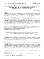 Đặc điểm dịch tễ học lâm sàng và nhận xét kết quả điều trị viêm phổi do Mycoplasma Pneumoniae tại bệnh viện Đa khoa Xanh Pôn