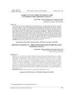 Nghiên cứu quy trình tái sinh đa chồi cây diệp hạ châu (Phylianthus urinaria L.)