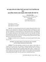 Đa dạng hóa các hình thức dạy học ở các trường đại học, cao đẳng trong cách mạng công nghệ lần thứ tư