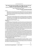 Điều khiển thích nghi hệ thống lái tự động tàu thủy dưới ảnh hưởng của thời gian trễ dựa trên logic mờ