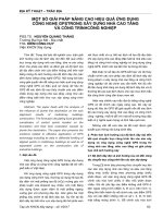 Một số giải pháp nâng cao hiệu quả ứng dụng công nghệ GPS trong xây dựng nhà cao tầng và công trình công nghiệp