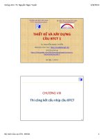 Bài giảng Thiết kế và xây dựng cầu 1: Chương 8 - TS. Nguyễn Ngọc Tuyển