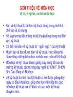 Bài giảng Vật liệu và dụng cụ vẽ: Chương 1