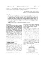 Thiết lập quan hệ giữa mô đun biến dạng của đất từ kết quả thí nghiệm trong phòng và hiện trường