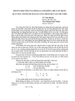 Phương pháp bình sai lưới khống chế cơ sở trong quan trắc chuyển dịch ngang công trình thuỷ lợi, thuỷ điện