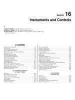 Section 16: Instruments and controls