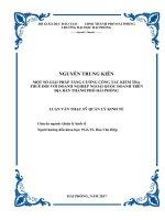 Luận văn Giải pháp tăng cường công tác kiểm tra thuế đối với doanh nghiệp ngoài quốc doanh