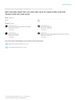 Một phương pháp tra cứu ảnh hiệu quả sử dụng phân cụm phổ trong phản hồi liên quan